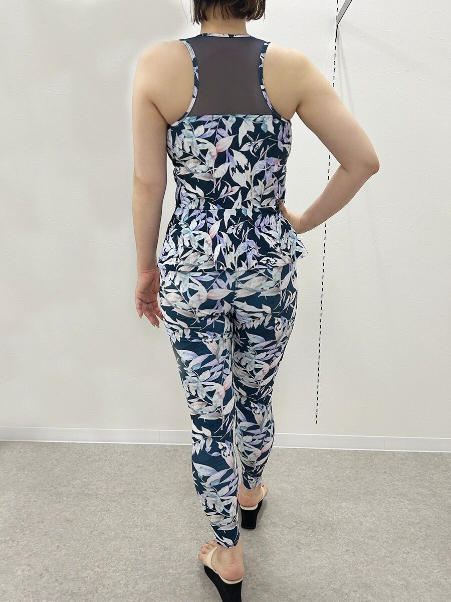 ALBOVE「エレガントリーフ柄フルレギンス」|ショーツ|