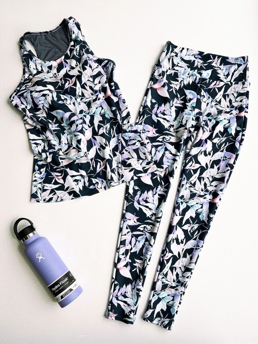 ALBOVE「エレガントリーフ柄フルレギンス」|ショーツ|