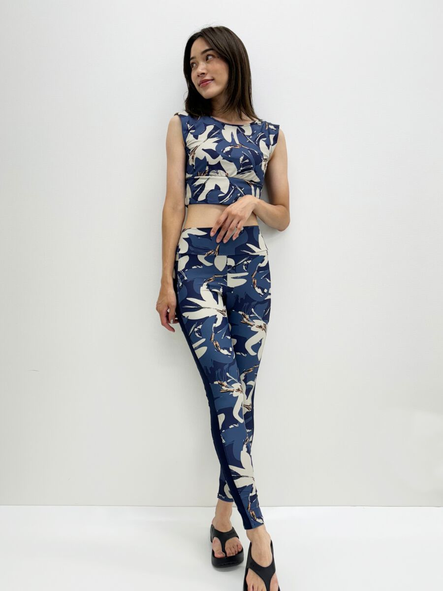 ALBOVE「抽象柄プチスリーブブラ」|ビキニトップス|