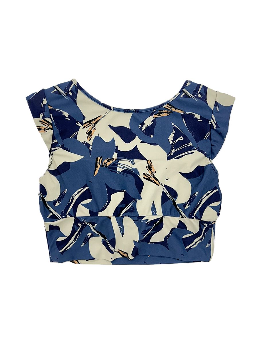 ALBOVE「抽象柄プチスリーブブラ」|ビキニトップス|