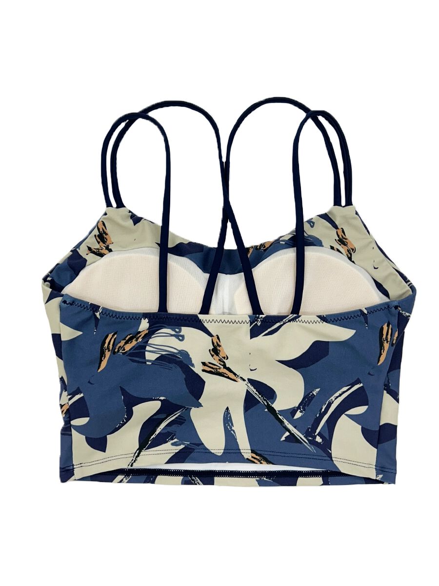 ALBOVE「抽象柄ストラッピーショルダーブラ」|ビキニ|