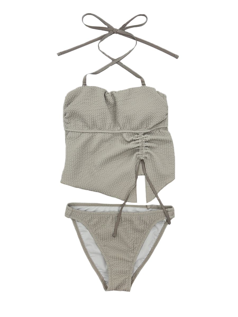 PEAK&PINE「ワッフルニット素材ベアトップビキニ/ベアキニ」|ビキニ|