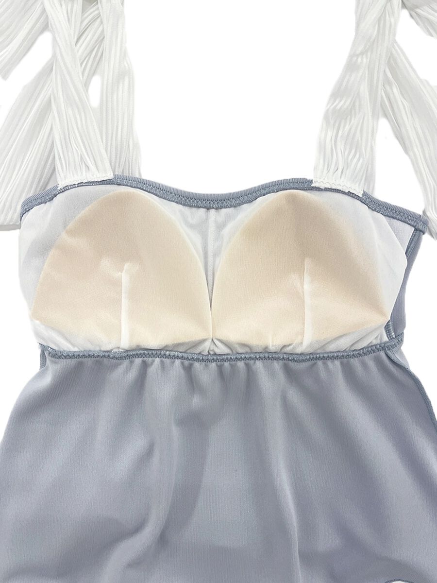 PEAK&PINE「無地リブ素材キャミソールビキニ」|ビキニ|