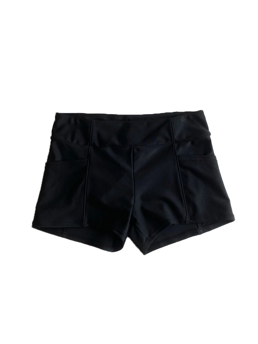 ALBOVE「耐塩素素材無地ボーイショーツ」|ショーツ|ブラック