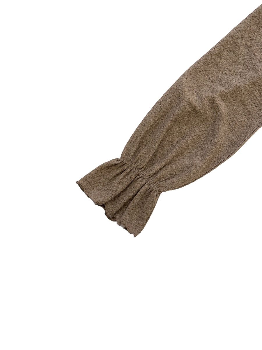 PEAK&PINE「【新作】ジャガード風ショート丈フリルカーディガン」|スポーツ|