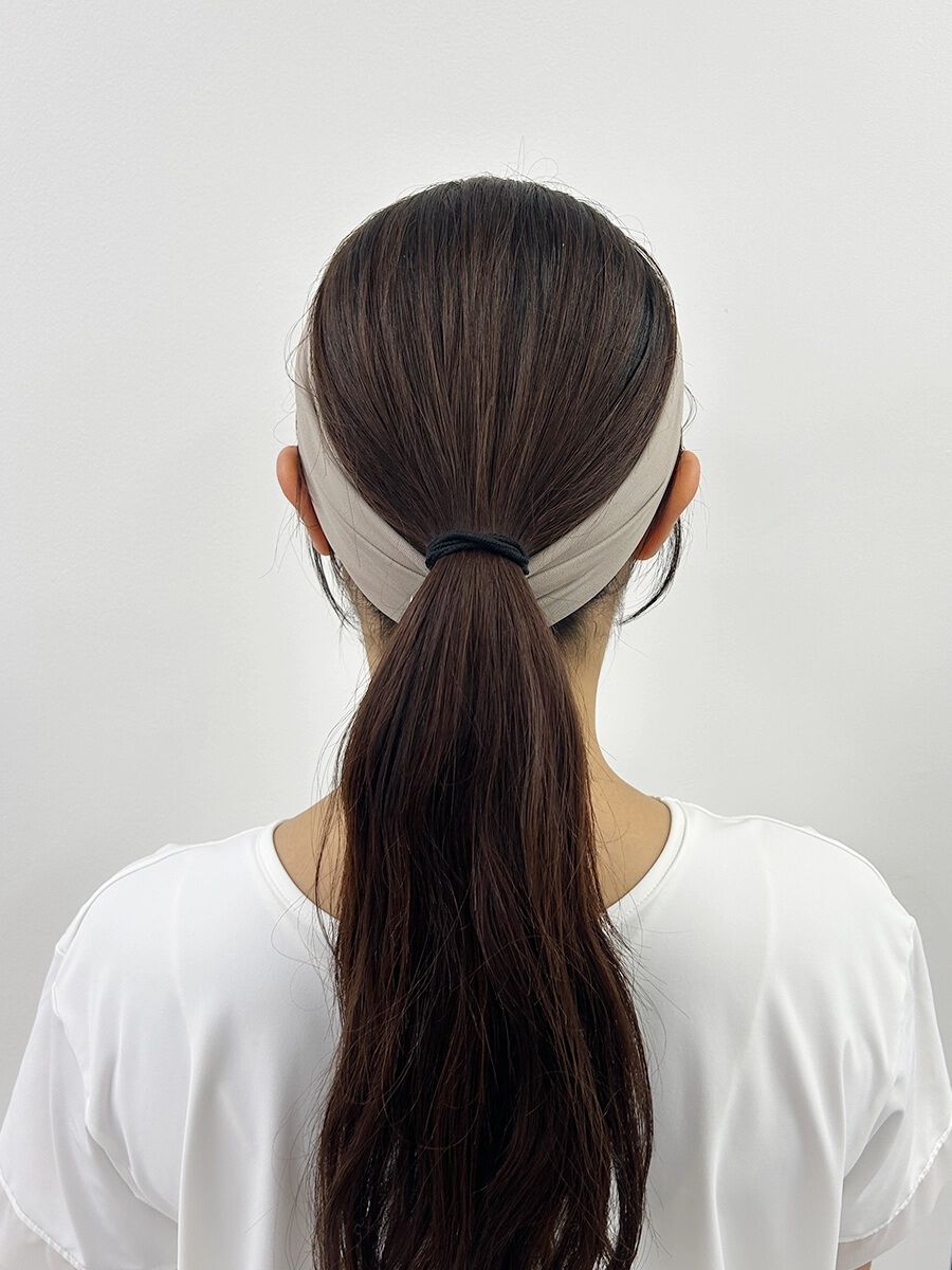 ALBOVE「ナイロン素材無地ヘアバンド」|ヘアバンド|