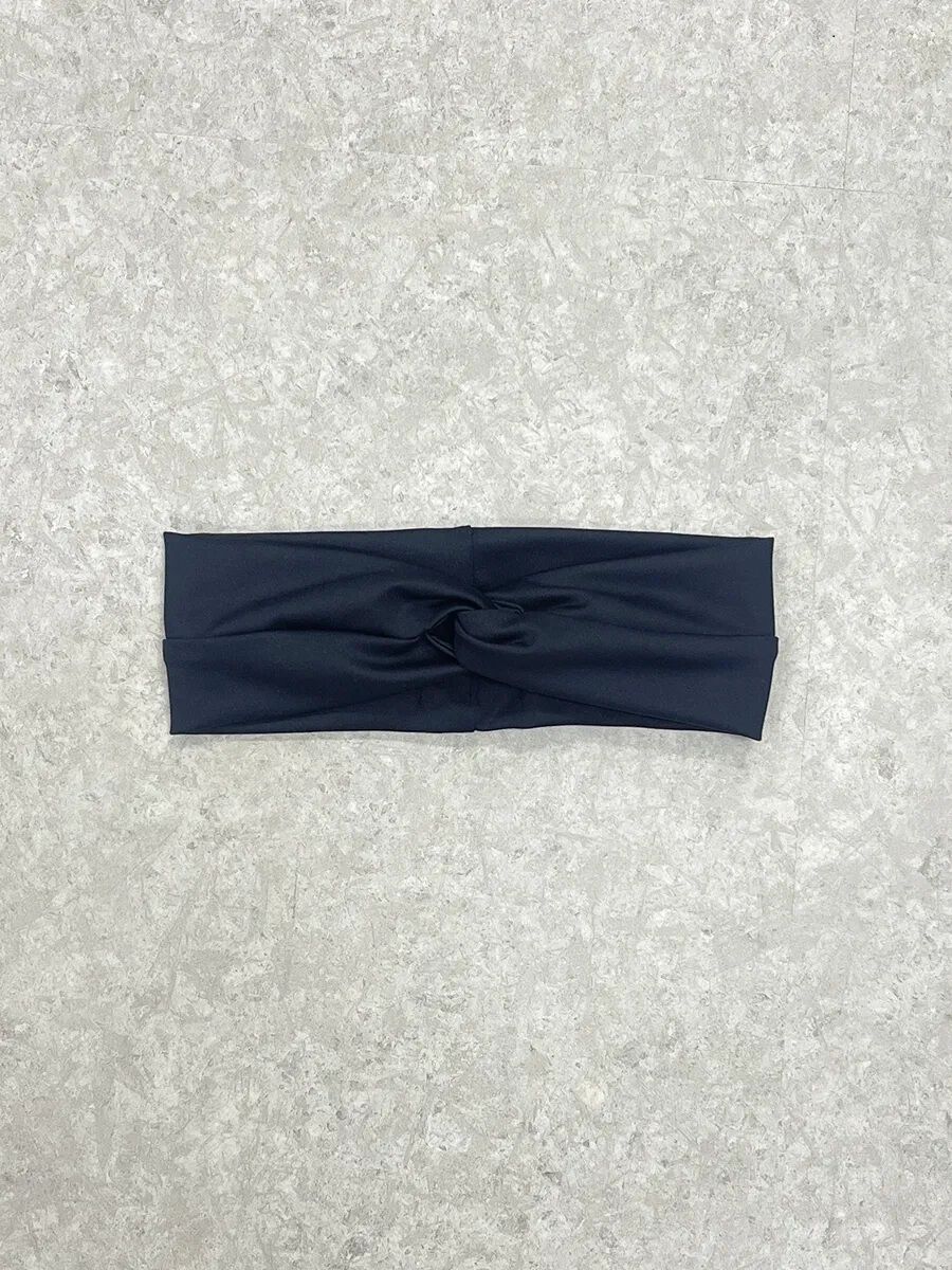 ALBOVE「ナイロン素材無地ヘアバンド」|ヘアバンド|ブラック