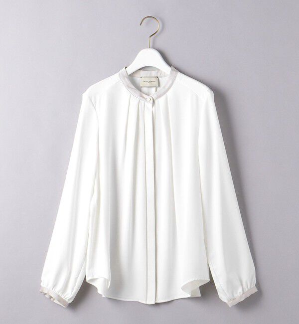 UNITED ARROWS「バイカラー パイピング ブラウス」|シャツ・ブラウス|