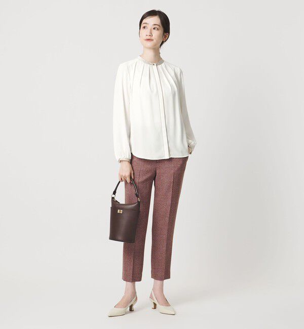 UNITED ARROWS「バイカラー パイピング ブラウス」|シャツ・ブラウス|