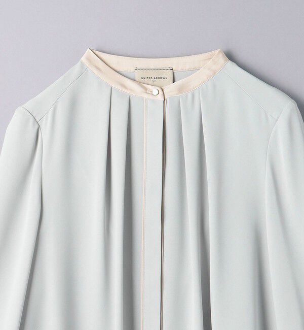 UNITED ARROWS「バイカラー パイピング ブラウス」|シャツ・ブラウス|