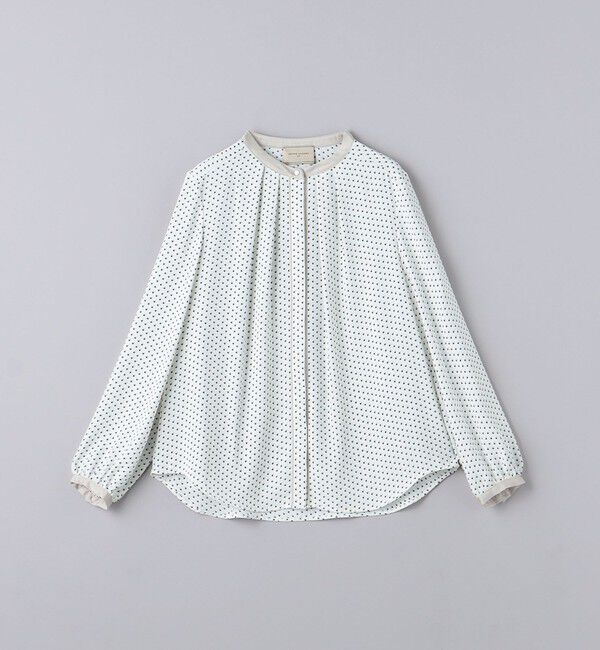 UNITED ARROWS「バイカラー パイピング ブラウス」|シャツ・ブラウス|