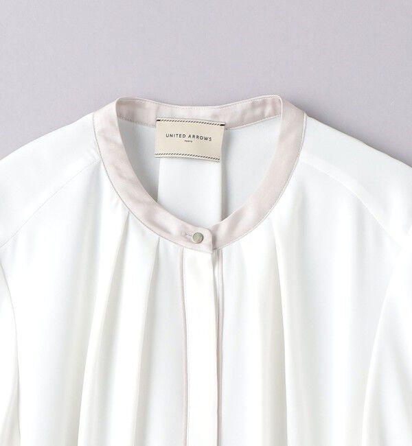 UNITED ARROWS「バイカラーパイピング ショートスリーブ ブラウス」|シャツ・ブラウス|