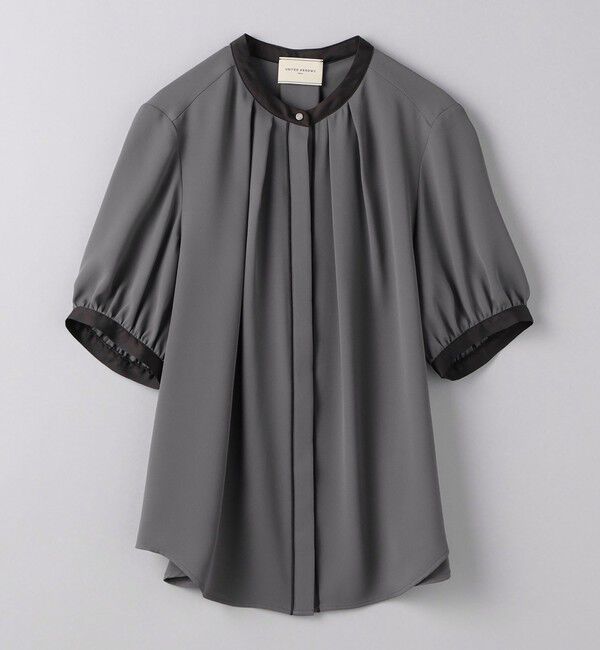 UNITED ARROWS「バイカラーパイピング ショートスリーブ ブラウス」|シャツ・ブラウス|