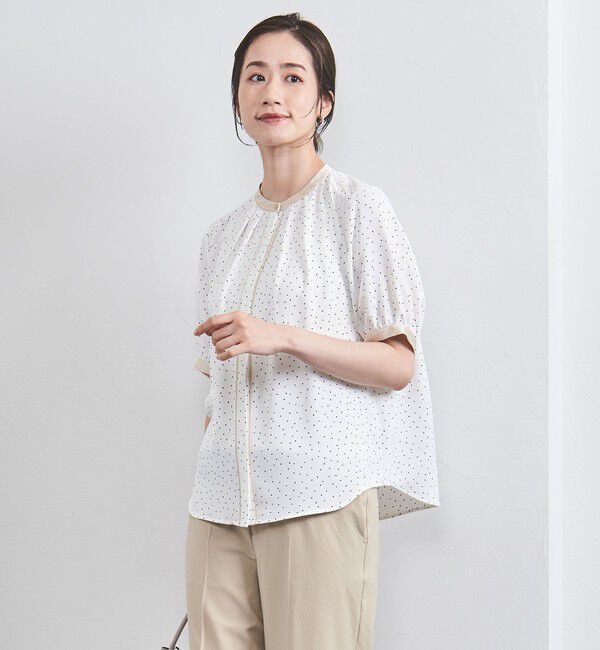 UNITED ARROWS「バイカラーパイピング ショートスリーブ ブラウス」|シャツ・ブラウス|その他3