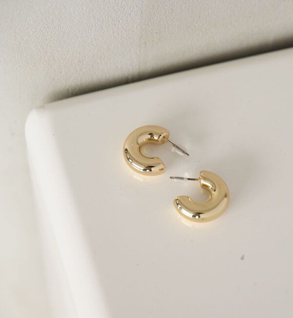UNITED ARROWS green label relaxing「【WEB限定】チューブ ライン フープピアス 2」|ピアス|