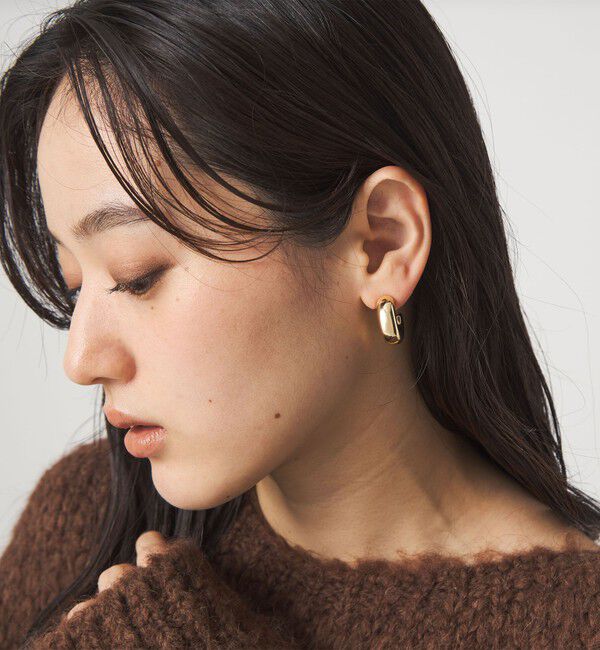 UNITED ARROWS green label relaxing「【WEB限定】チューブ ライン フープピアス 2」|ピアス|