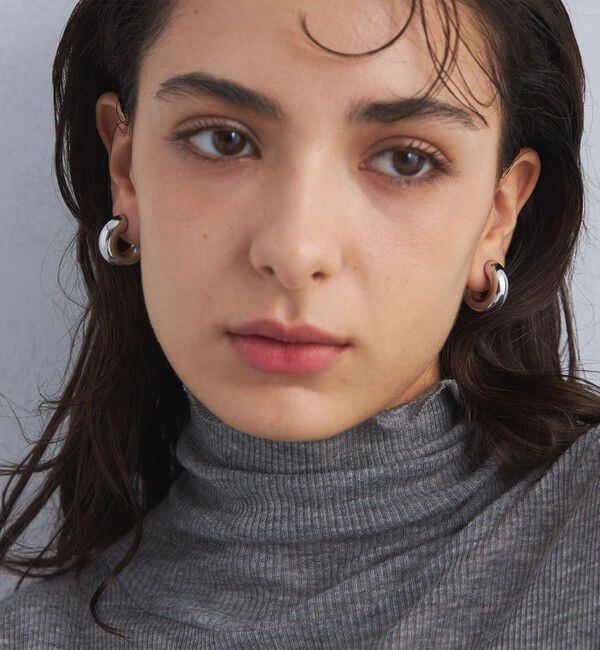 UNITED ARROWS green label relaxing「【WEB限定】チューブ ライン フープピアス 2」|ピアス|