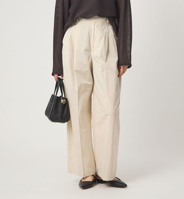 UNITED ARROWS green label relaxing「FAbRICA 2タック ワイド パンツ」|チノ|