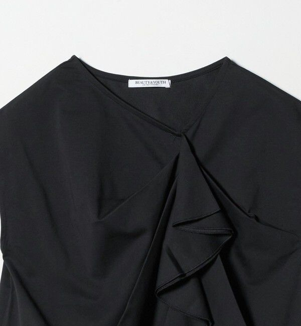 BEAUTY&YOUTH UNITED ARROWS「【WEB限定】ラッフルフレンチスリーブ プルオーバー -汗染み防止-」|Tシャツ・カットソー|