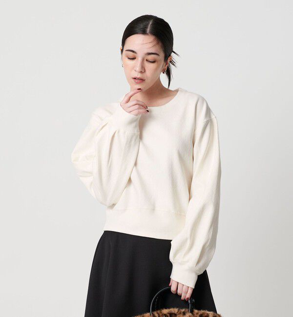 BEAUTY&YOUTH UNITED ARROWS「コットンポリエステルジャガード 袖ボリューム プルオーバー」|Tシャツ・カットソー|