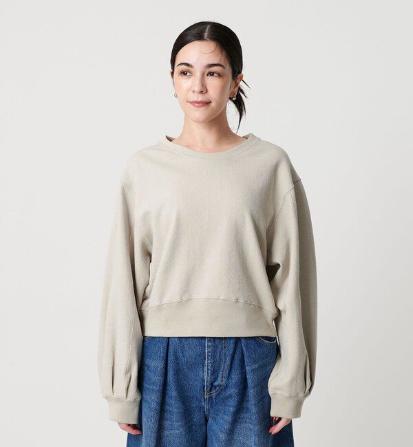 BEAUTY&YOUTH UNITED ARROWS「コットンポリエステルジャガード 袖ボリューム プルオーバー」|Tシャツ・カットソー|