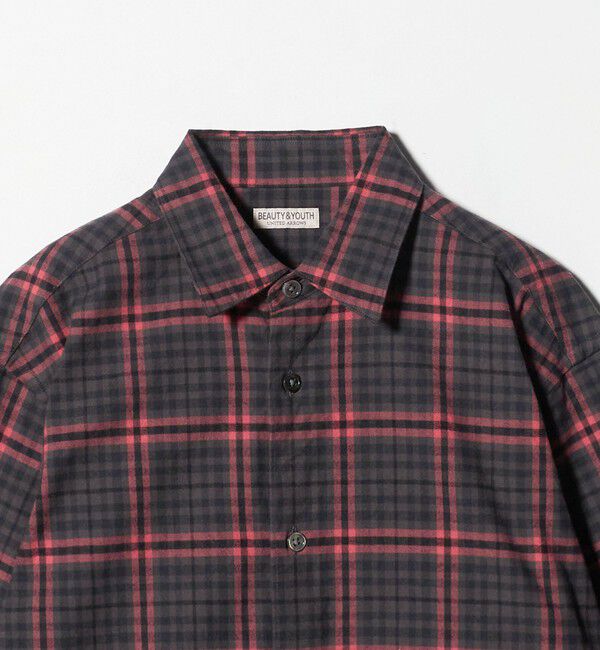BEAUTY&YOUTH UNITED ARROWS「H/COUNT VYL チェックレギュラーシャツ FORM型」|シャツ・ブラウス|
