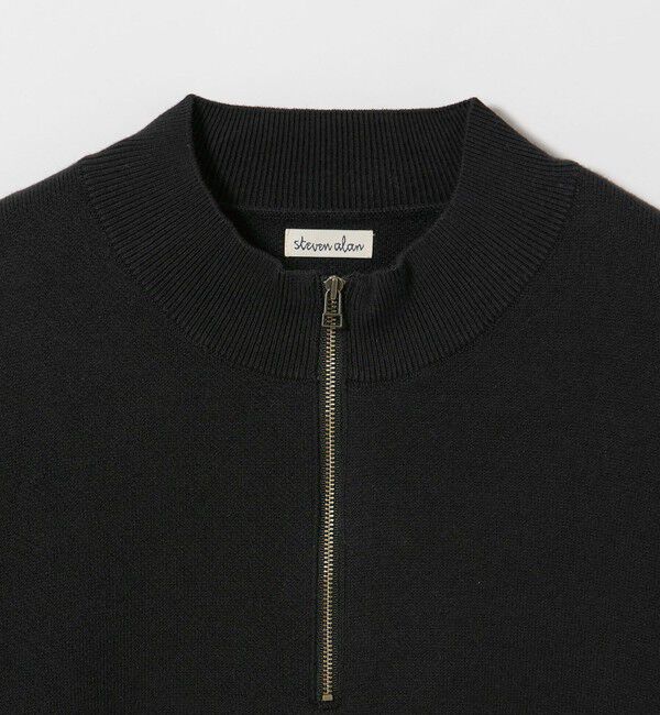 STEVEN ALAN「＜Steven Alan＞ CTN/CA ハーフ ジップ スタンドネック ニット」|ニット・セーター|