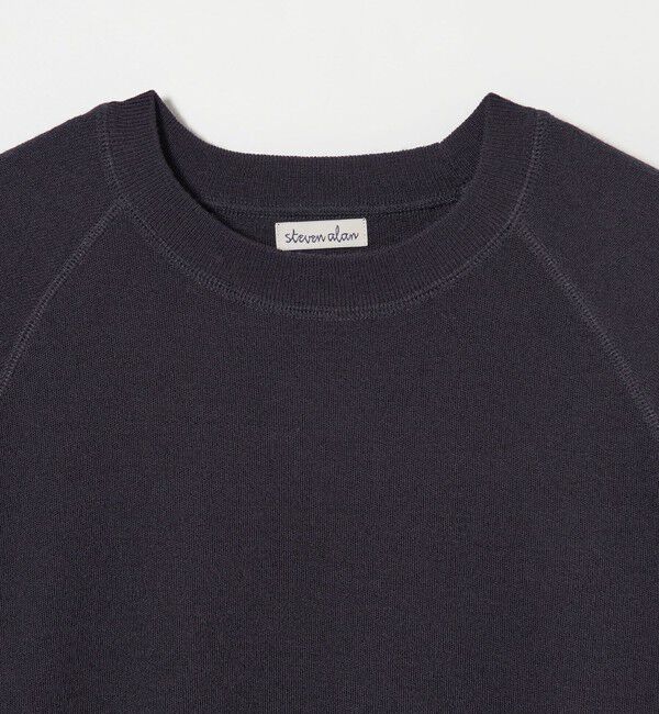 STEVEN ALAN「＜Steven Alan＞ W/NY スムース ラグランスリーブ クルーネック ニット」|ニット・セーター|