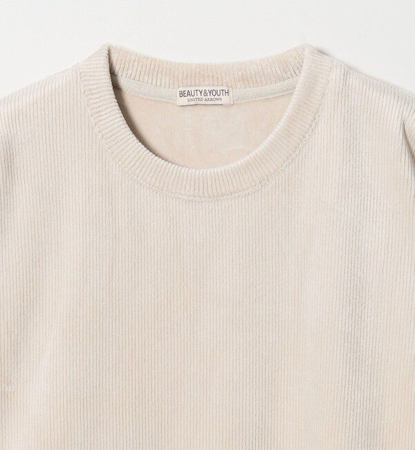 BEAUTY&YOUTH UNITED ARROWS「ボンディング コーデュロイ クルーネック トップス」|Tシャツ・カットソー|