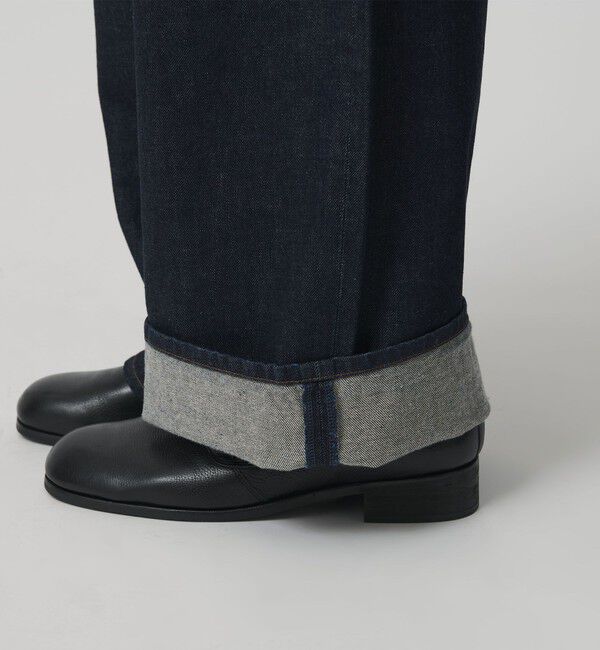 MONKEY TIME「デニム シンチ バックル スーパー バギー パンツ」|チノ|