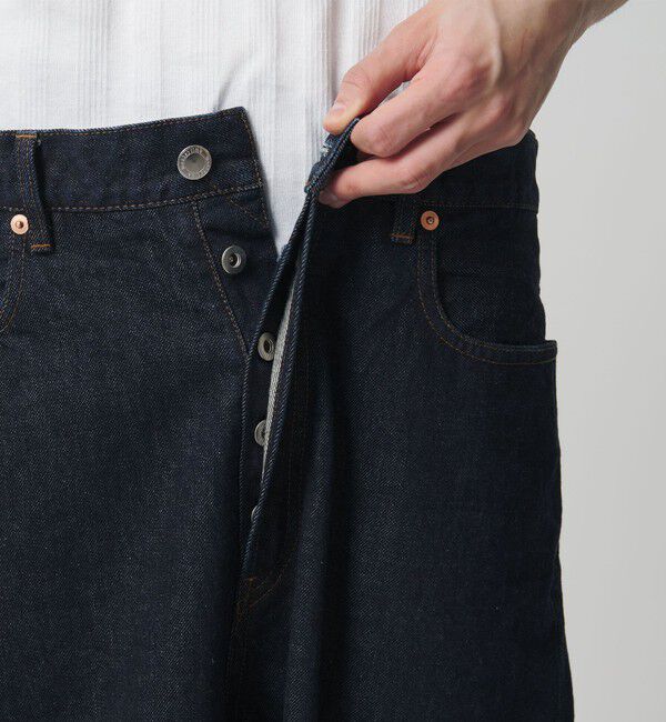 MONKEY TIME「デニム シンチ バックル スーパー バギー パンツ」|チノ|