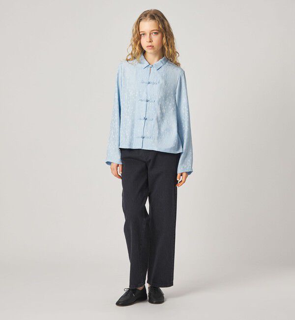 STEVEN ALAN「＜Steven Alan＞フラワー ジャガード チャイナモチーフボタン シャツ」|シャツ・ブラウス|