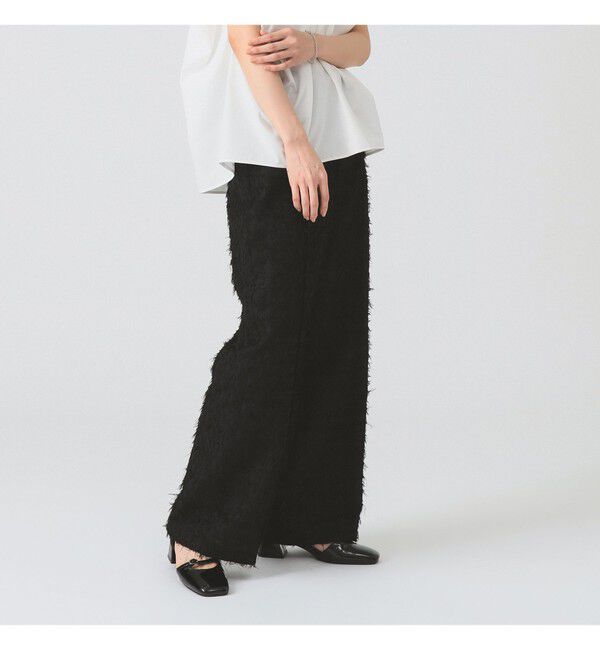 Ray BEAMS 「フリンジ ワイド ストレート パンツ」|チノ|