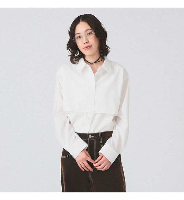 Ray BEAMS 「Ｗカラー レイヤード シャツ」|シャツ・ブラウス|