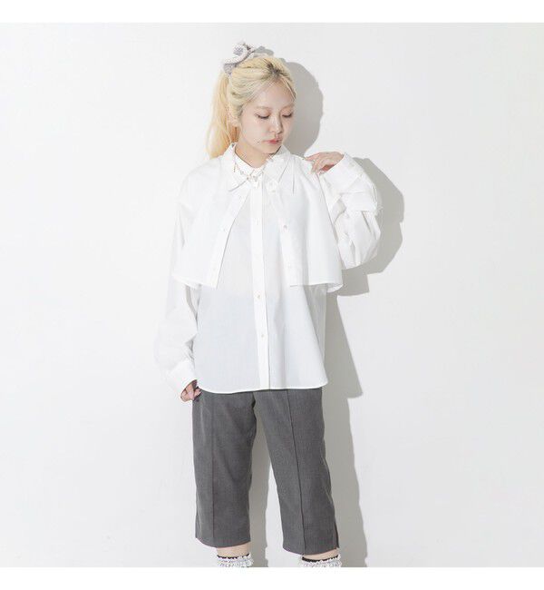 Ray BEAMS 「Ｗカラー レイヤード シャツ」|シャツ・ブラウス|