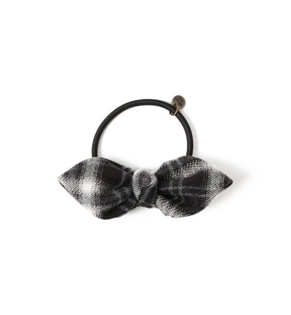 BEAMSBOY「チェック リボン ヘアゴム」|その他|BLACK