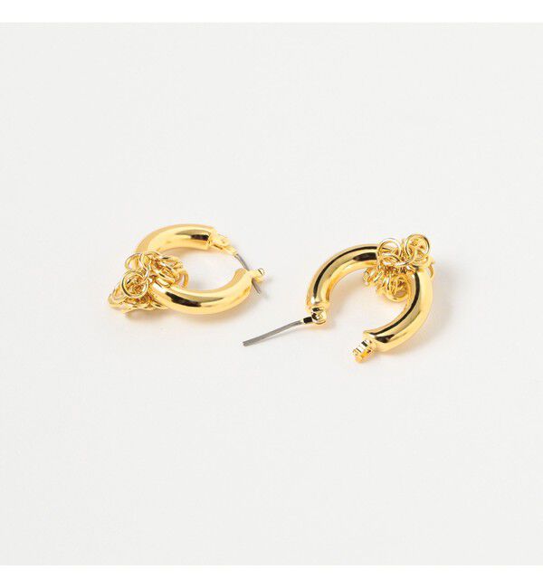 Ray BEAMS 「RBS / コネクト チェーン フープ ピアス」|ピアス|