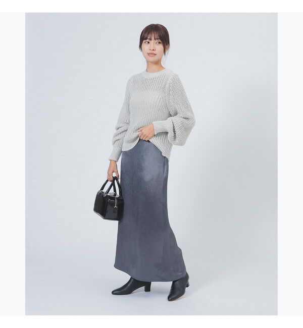 Demi-Luxe BEAMS 「アセテート サテン イージースカート」|スカート|