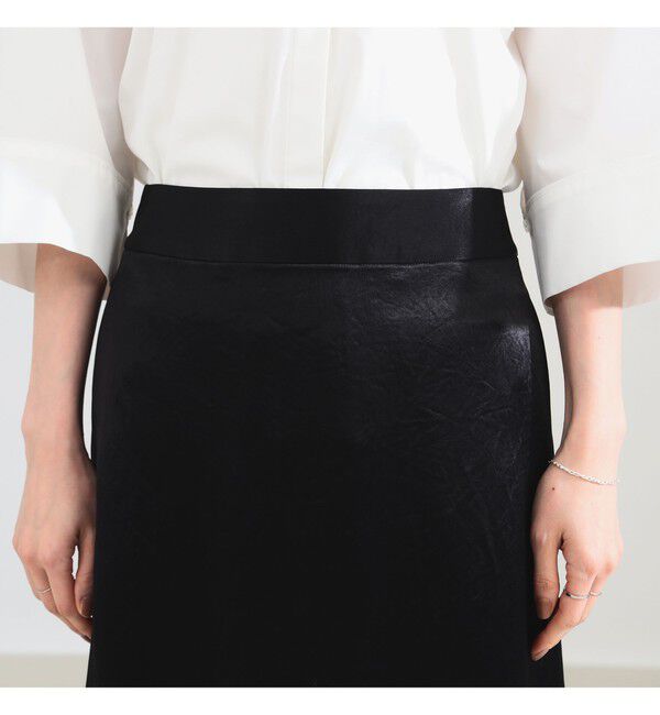 Demi-Luxe BEAMS 「アセテート サテン イージースカート」|スカート|