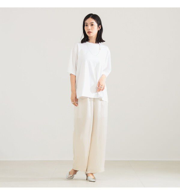 Demi-Luxe BEAMS 「ポンチ ハーフスリーブ Tシャツ」|Tシャツ・カットソー|