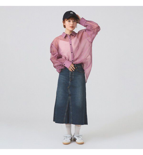 Ray BEAMS 「LEVI&rsquo;S(R) / Aラインデニムスカート ミディアムインディゴ」|スカート|