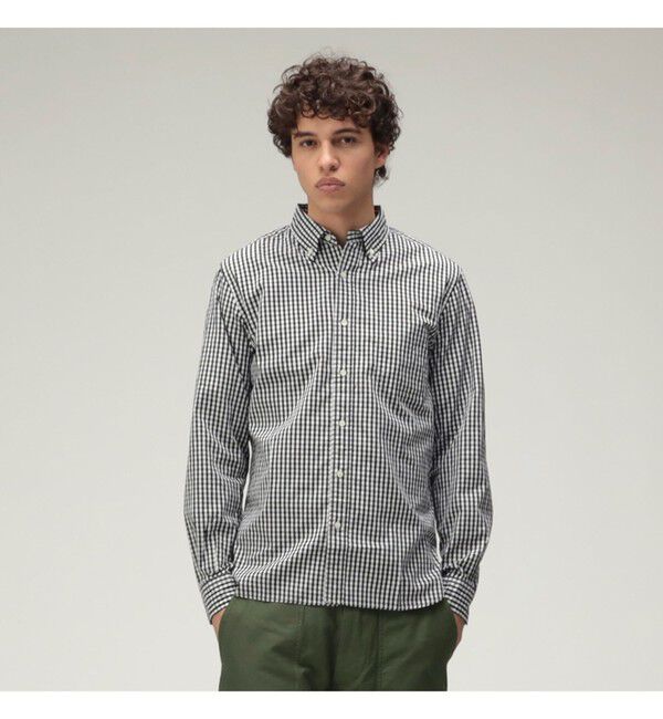BEAMS PLUS「BEAMS PLUS / ブロード ギンガムチェック ボタンダウンシャツ」|シャツ・ブラウス|