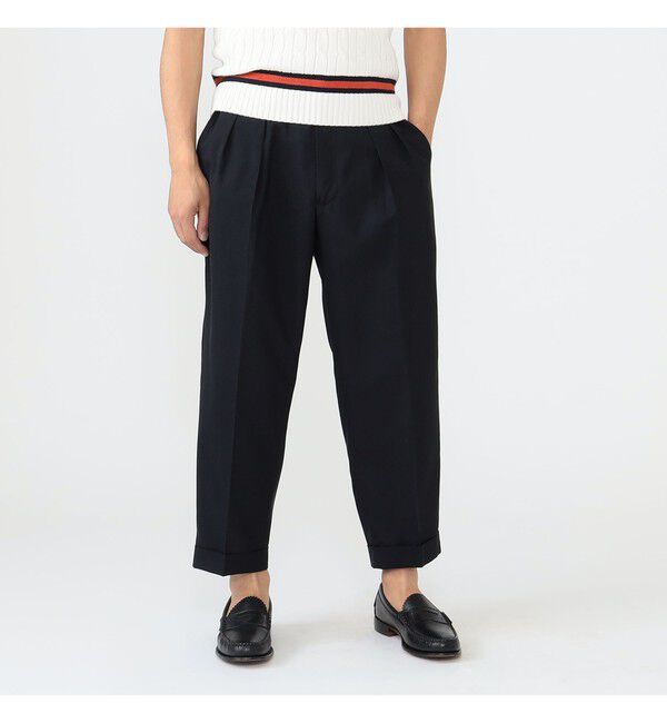 BEAMS PLUS「BEAMS PLUS / 2プリーツ トロピカルウール トラウザーズ」|チノ|