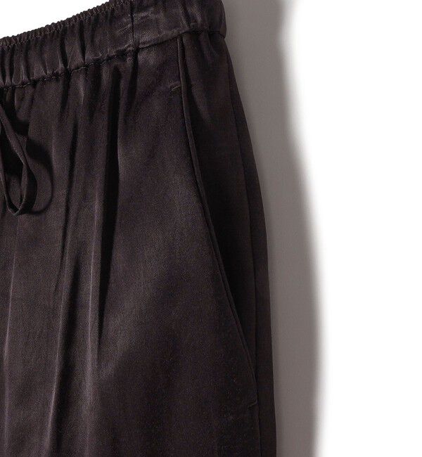 SHIPS for women「SHIPS Primary Navy Label:〈手洗い可能〉サテン リラックス パンツ」|その他|