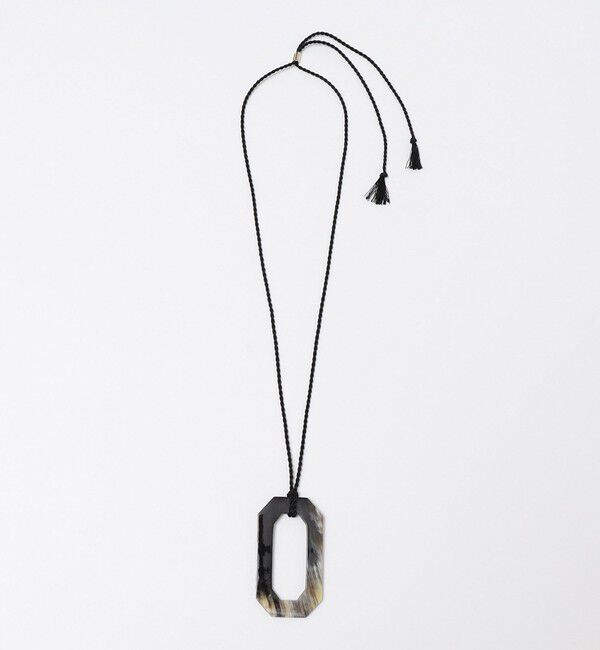SHIPS「SHIPS: HORN OCTAGONAL NECKLACE」|ネックレス|ブラウン