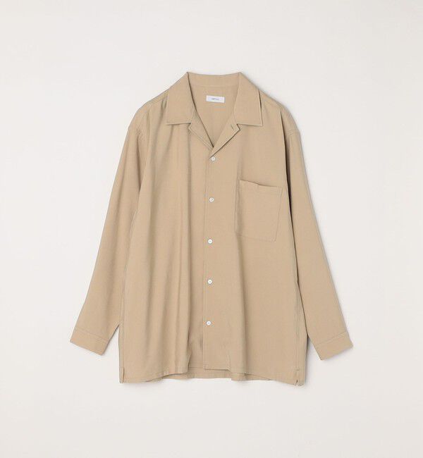 SHIPS any「SHIPS any: 〈洗濯機可能〉ビスコース モザイクツイル ライト オープンカラー シャツ◇」|シャツ・ブラウス|