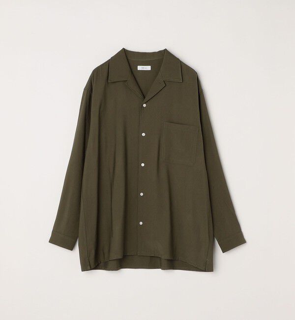 SHIPS any「SHIPS any: 〈洗濯機可能〉ビスコース モザイクツイル ライト オープンカラー シャツ◇」|シャツ・ブラウス|