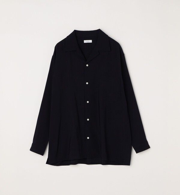 SHIPS any「SHIPS any: 〈洗濯機可能〉ビスコース モザイクツイル ライト オープンカラー シャツ◇」|シャツ・ブラウス|