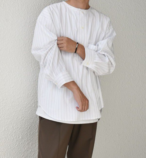 SHIPS any「SHIPS any: オーバーサイズ コットン スリーピング シャツ◇」|シャツ・ブラウス|