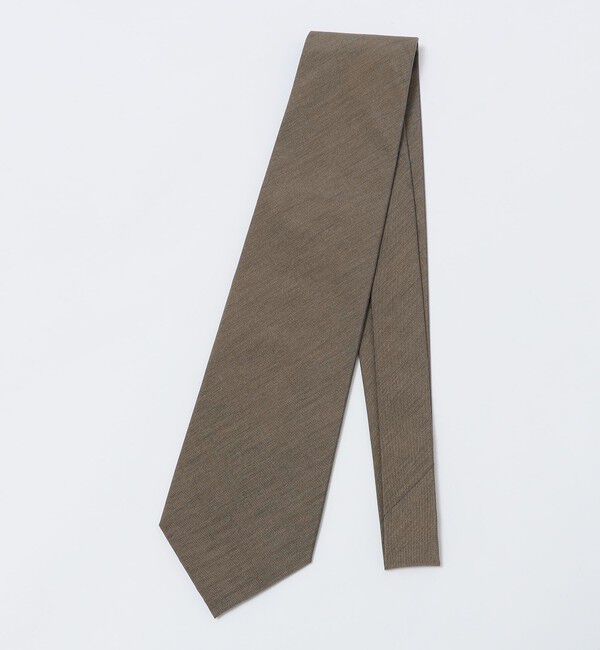 SHIPS「GALLIA: マット シルク ソリッド ネクタイ」|ネクタイ・蝶ネクタイ|ベージュ系